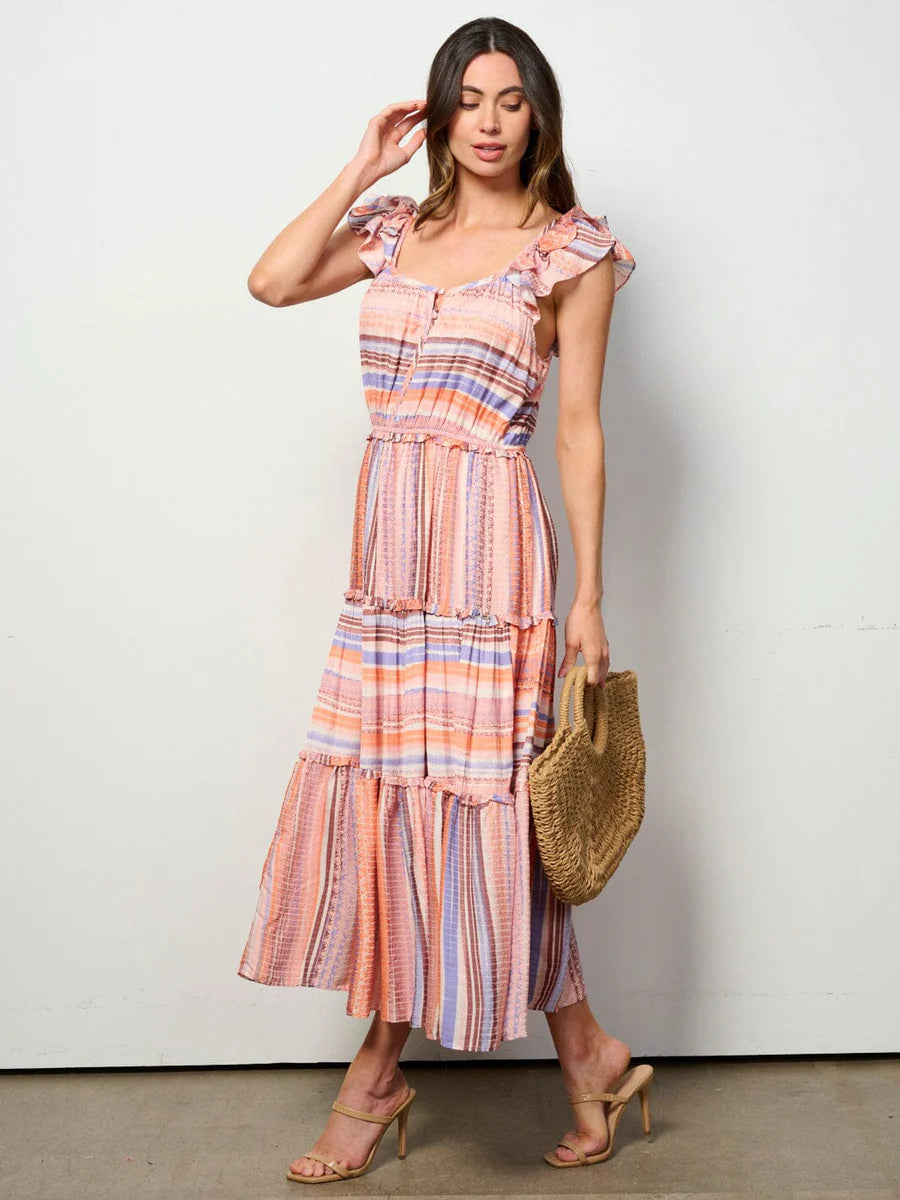 Sunset Stripes Dress