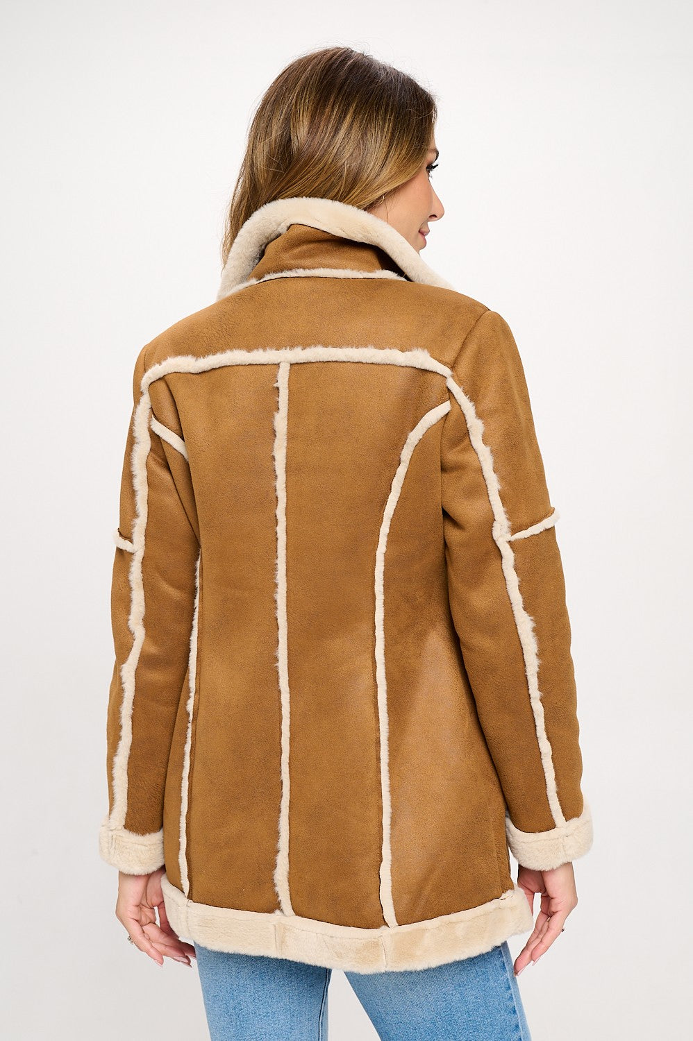 Vegan Suede Dress Jacket