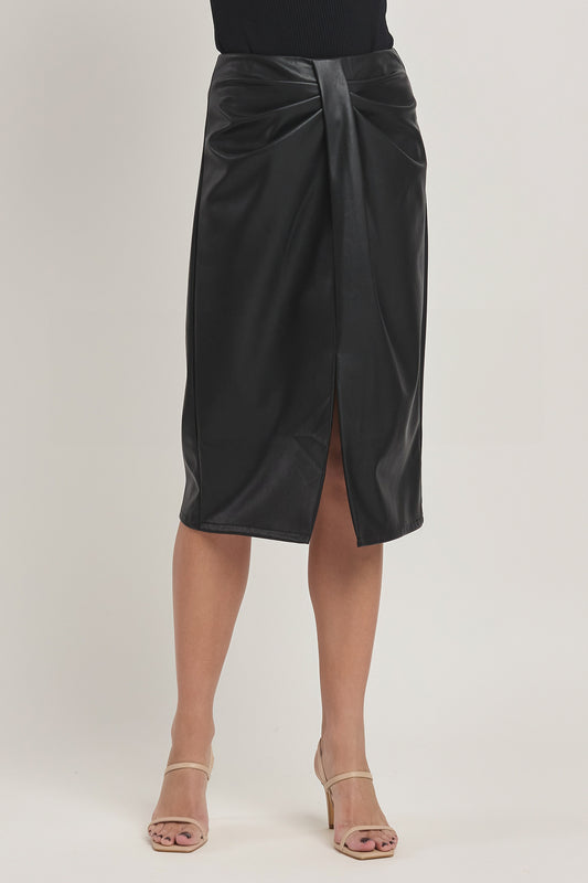 Classic Leather Skirt