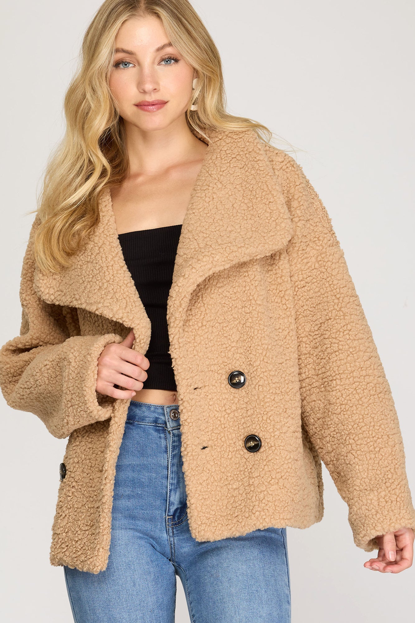 Oversized Teddy Bear Coat