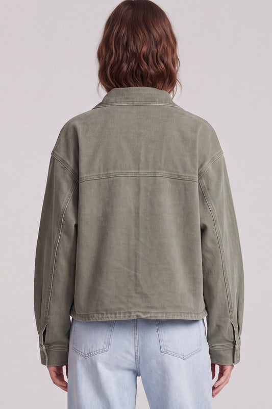 Funnel Neck Zip Jacket
