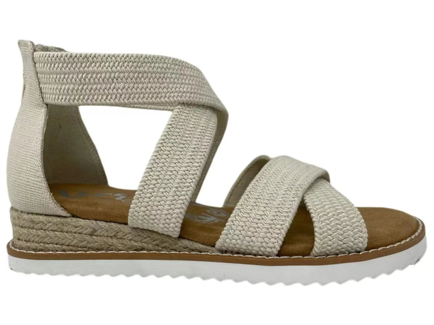 Sadie Wedge Sandal - Cream