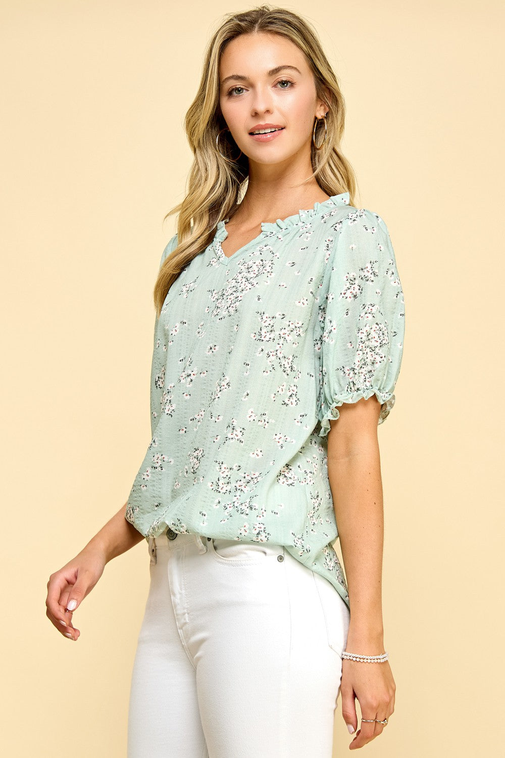 Puff Half Sleeve Top