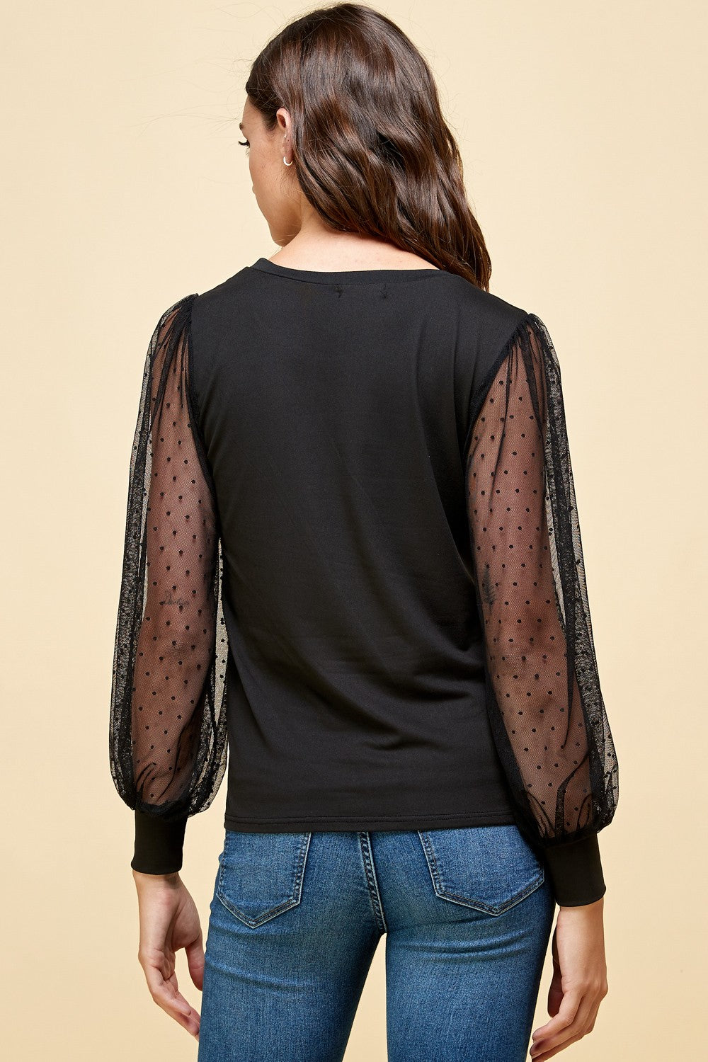Lace Sleeve Top