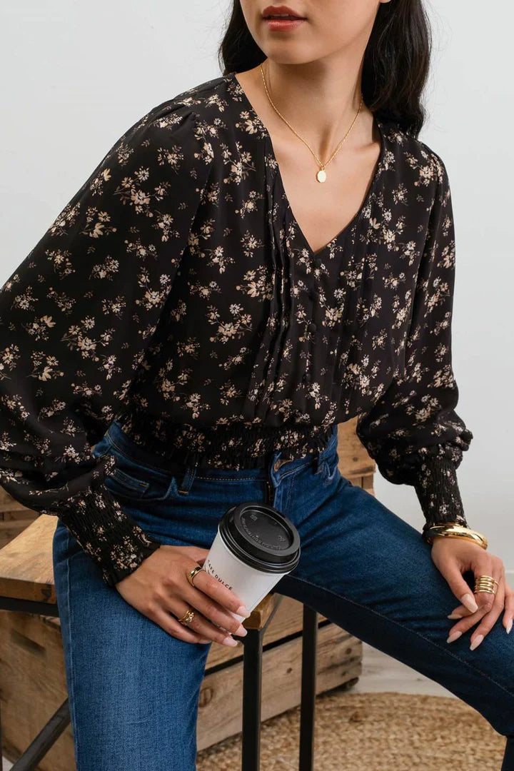 Floral Woven Top