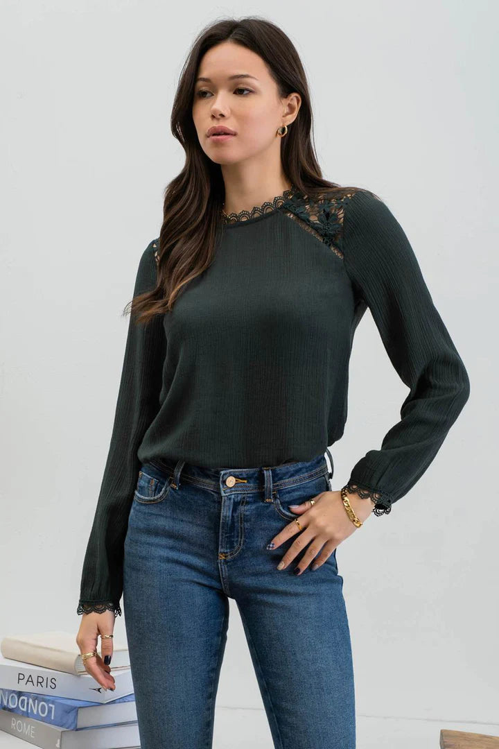 Scallop Lace Top