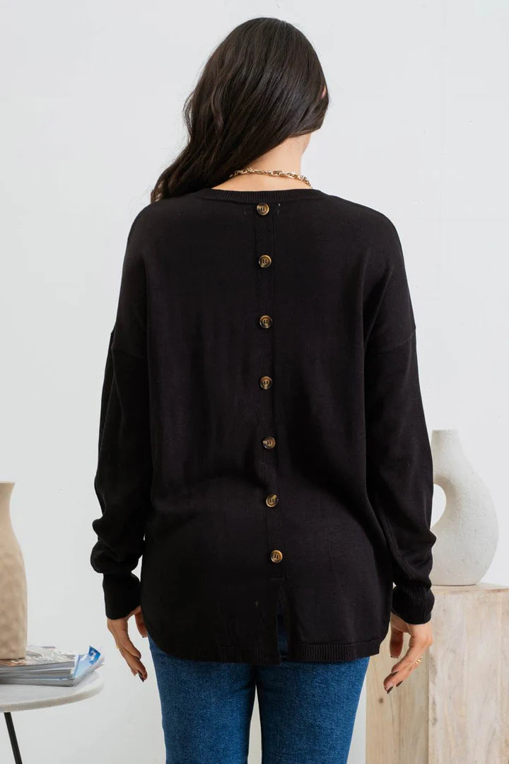 Button Back Sweater