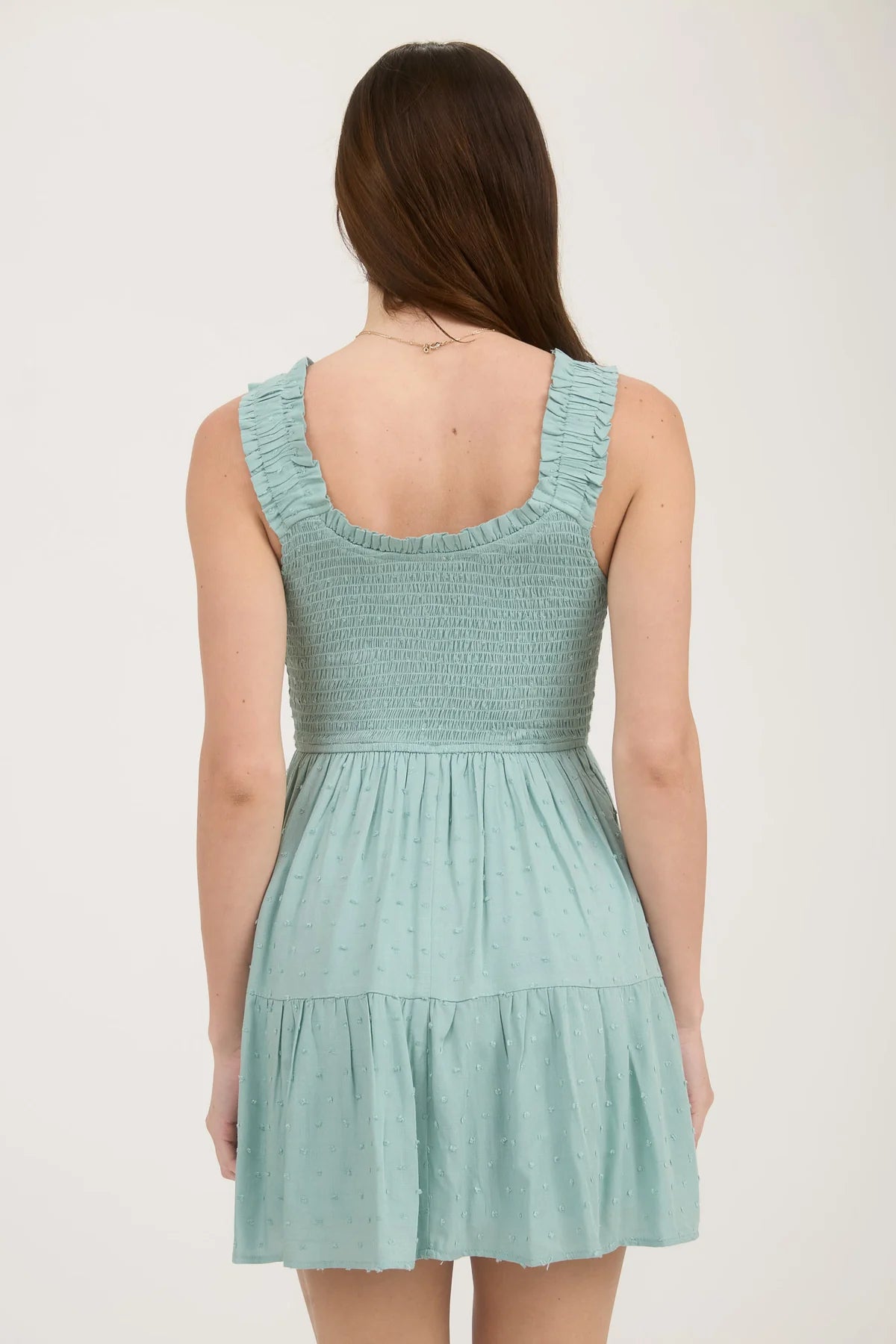 Smocked Bow Detail Dress