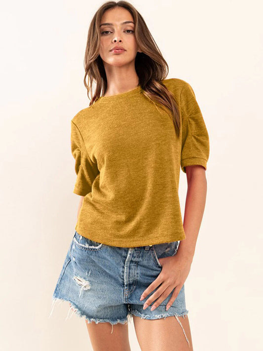 Ruched Sleeve Top