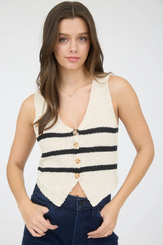 V-Neck Sleeveless Vest