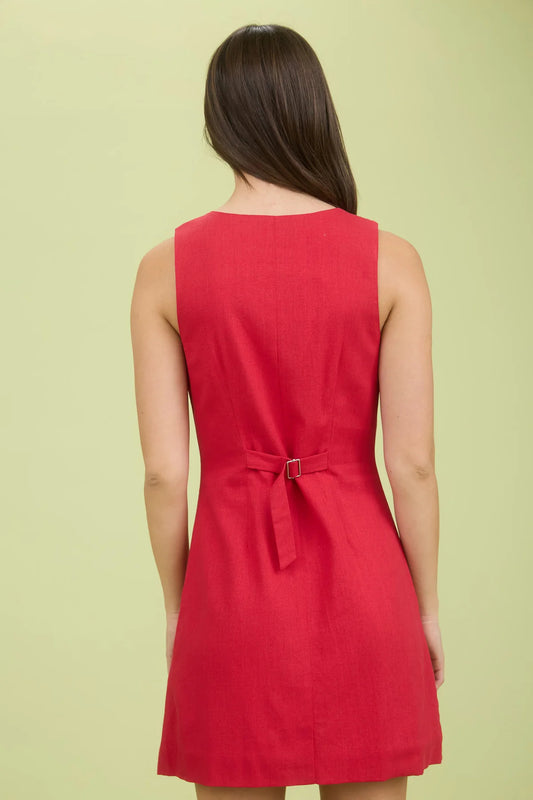 Button Down Mini Dress