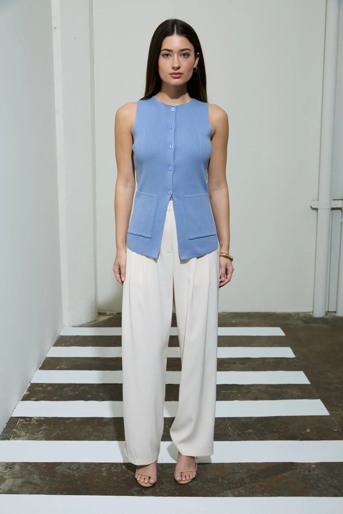 Button Down Knit Vest