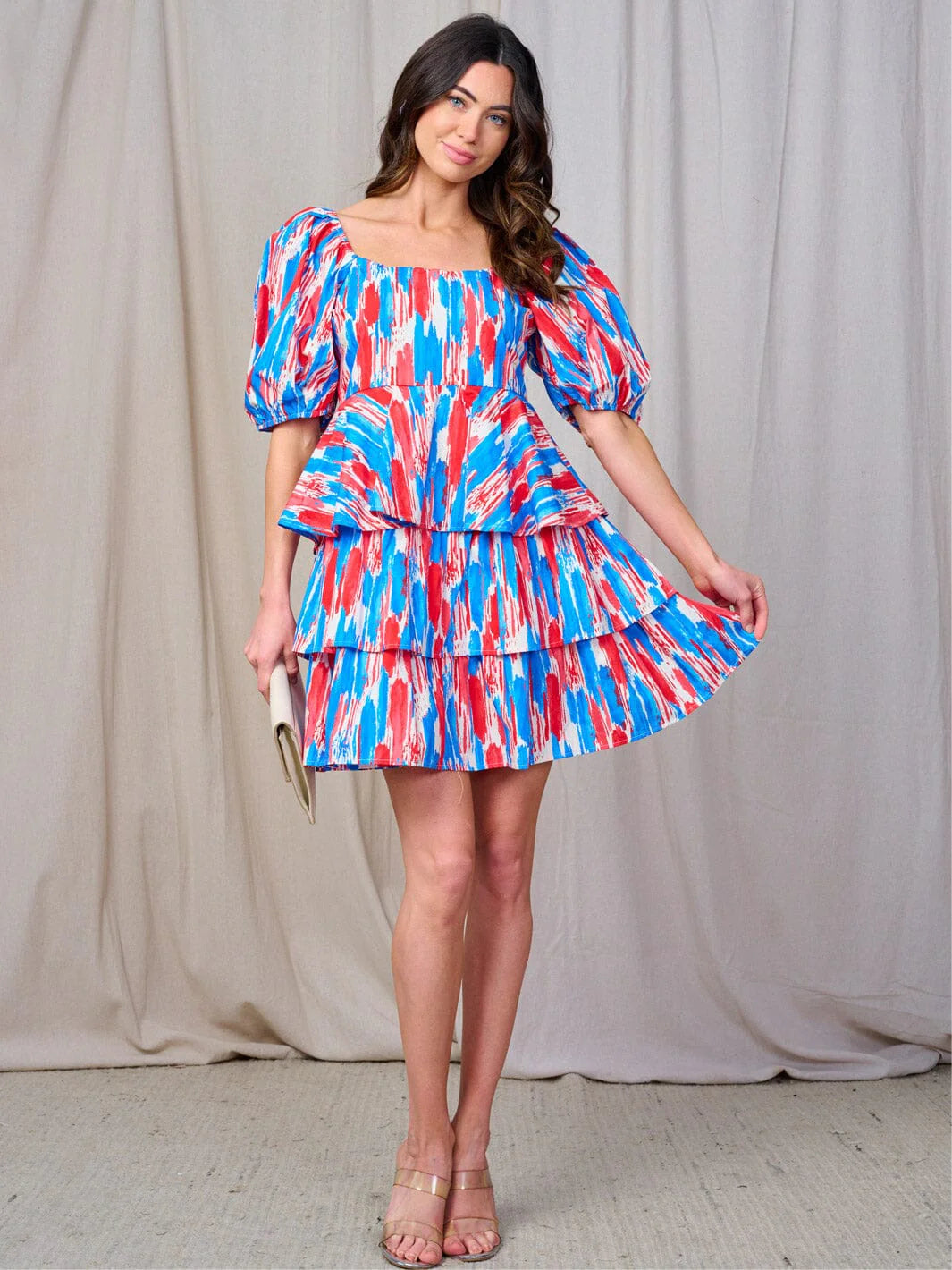Tiered Ruffle Mini Dress