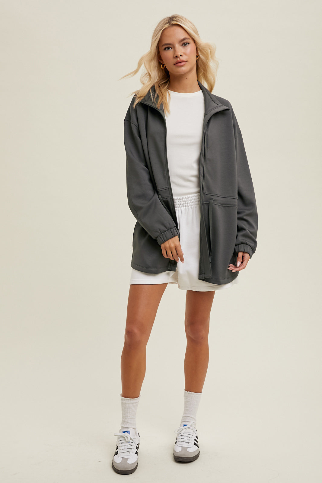 Charcoal Zip Jacket