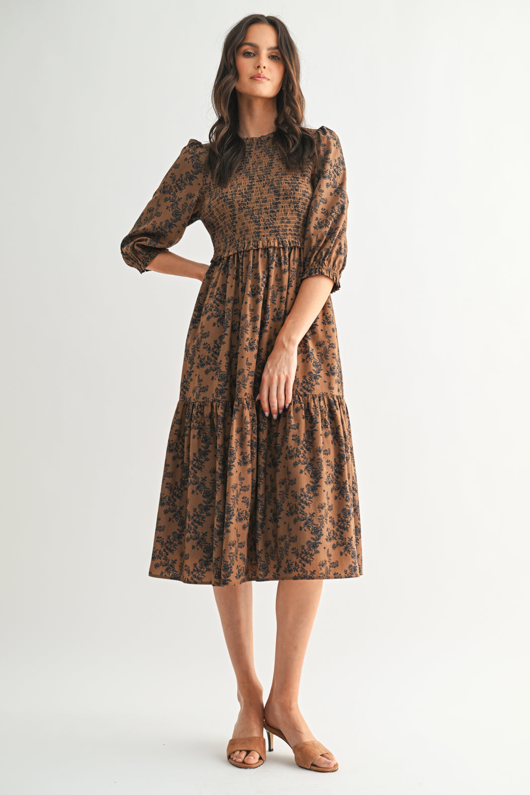 Smocked Tiered Dress