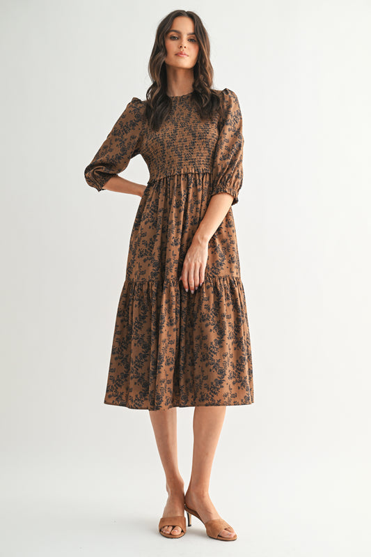 Smocked Tiered Dress