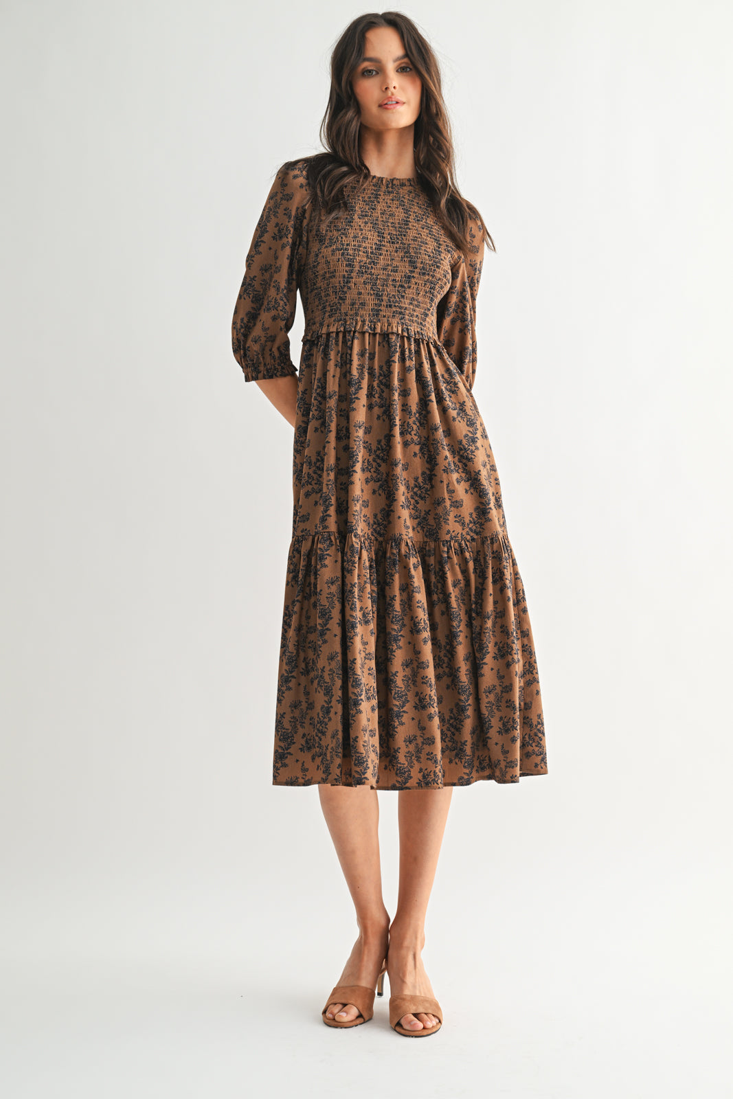 Smocked Tiered Dress