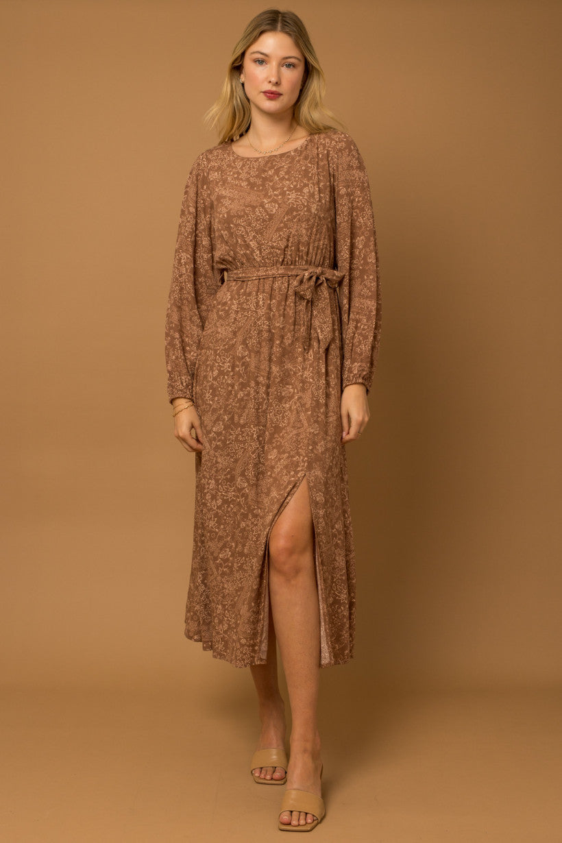 Ditsy Print Maxi Dress