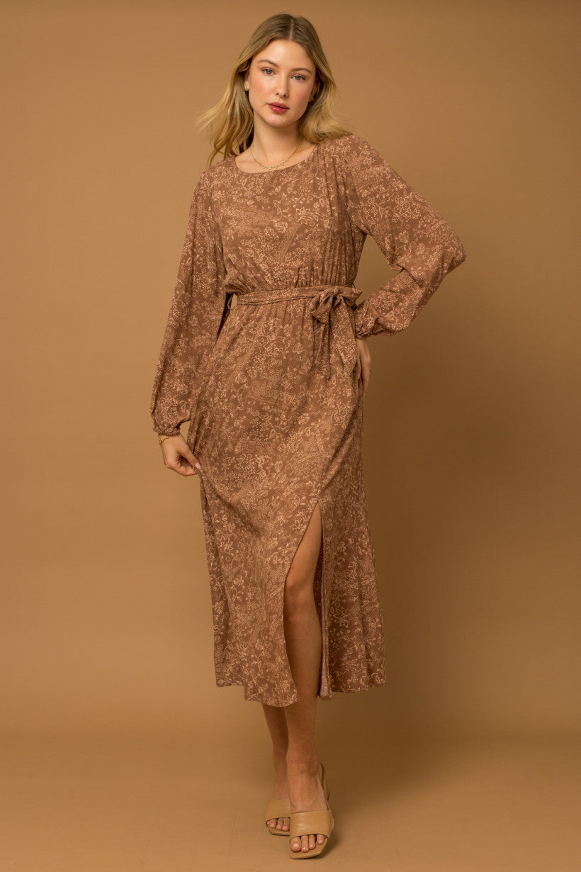 Ditsy Print Maxi Dress