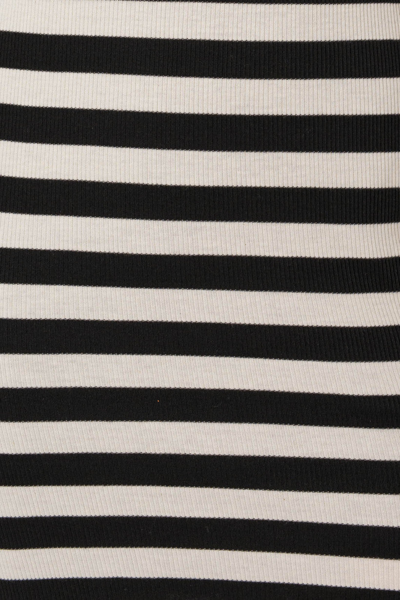 Cut Out Back Striped Dress