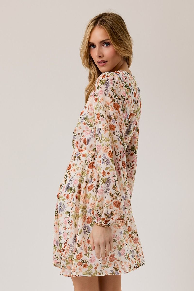 Long Sleeve Floral Dress