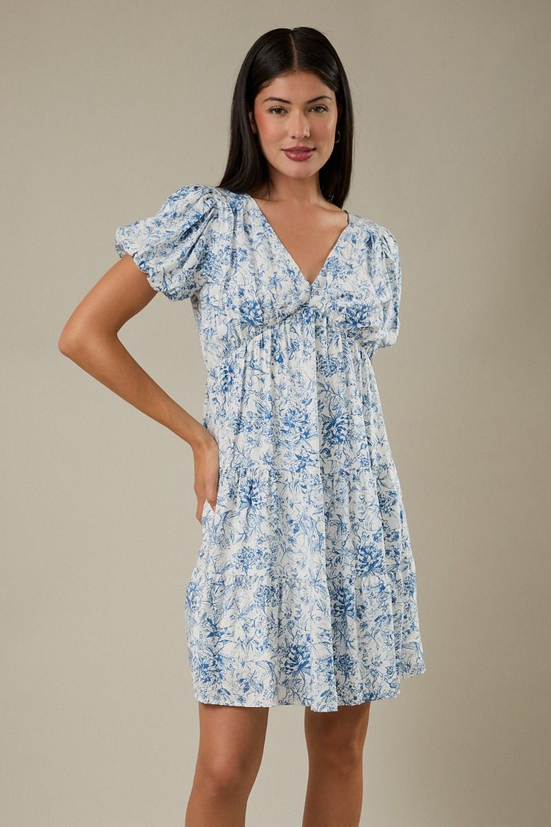Cut Out Back Floral Dress