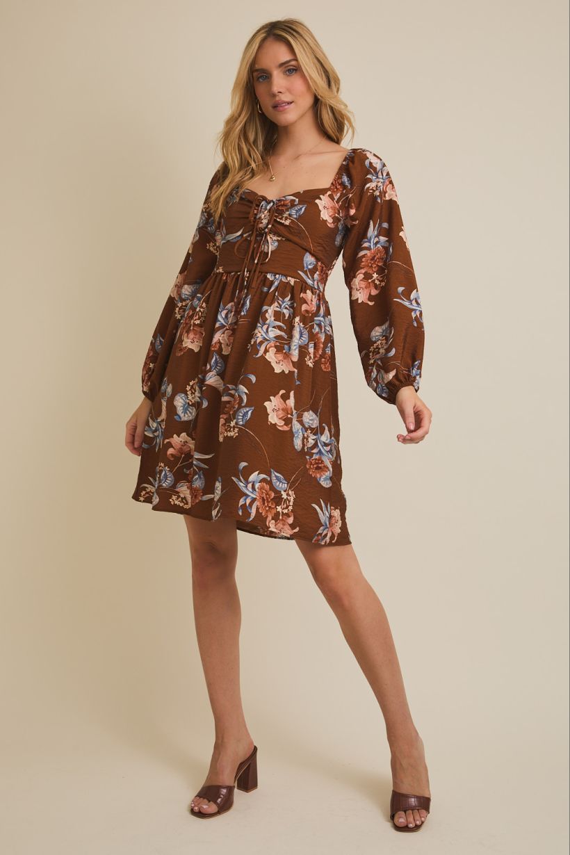 Sweetheart Long Sleeve Dress