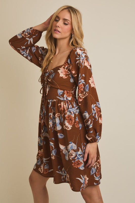 Sweetheart Long Sleeve Dress