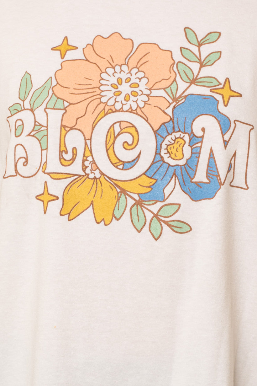 Bloom Graphic Print Short Sleeve Top