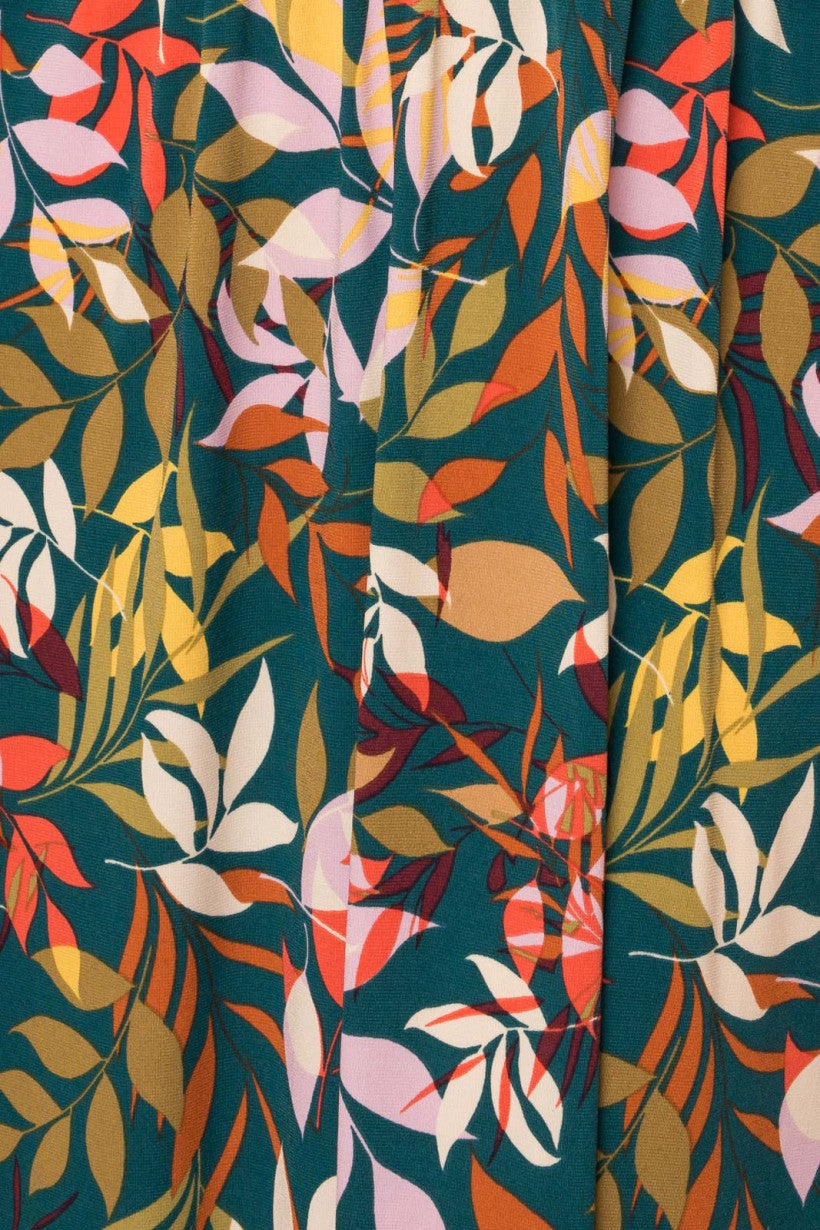 Wrap Top Floral Print Maxi Dress