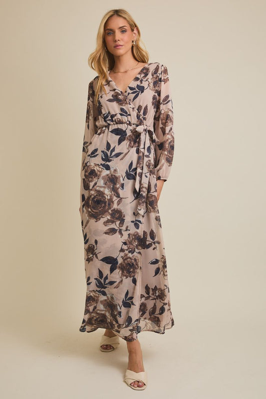 Long Sleeve Floral Maxi Dress