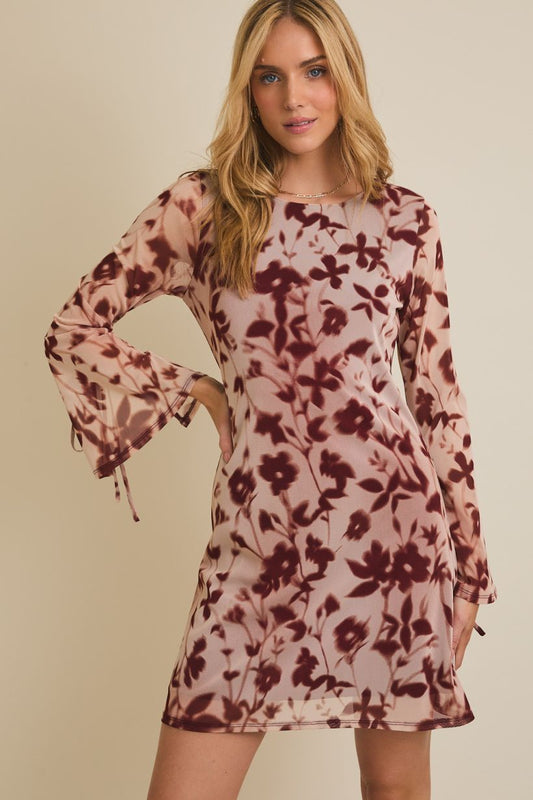 Bell Sleeve Mini Dress