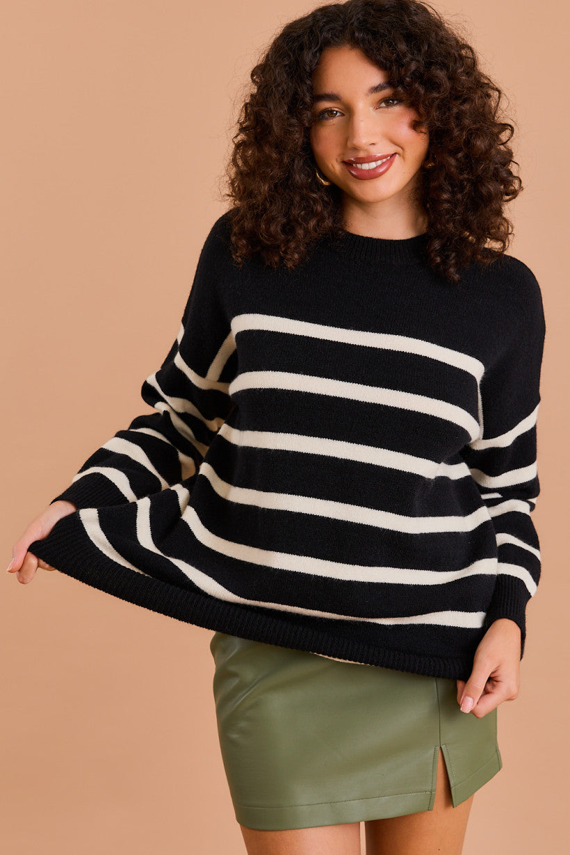 Oversized Stripe Sweater