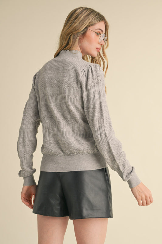 Lightweight Mock Neck Sweater