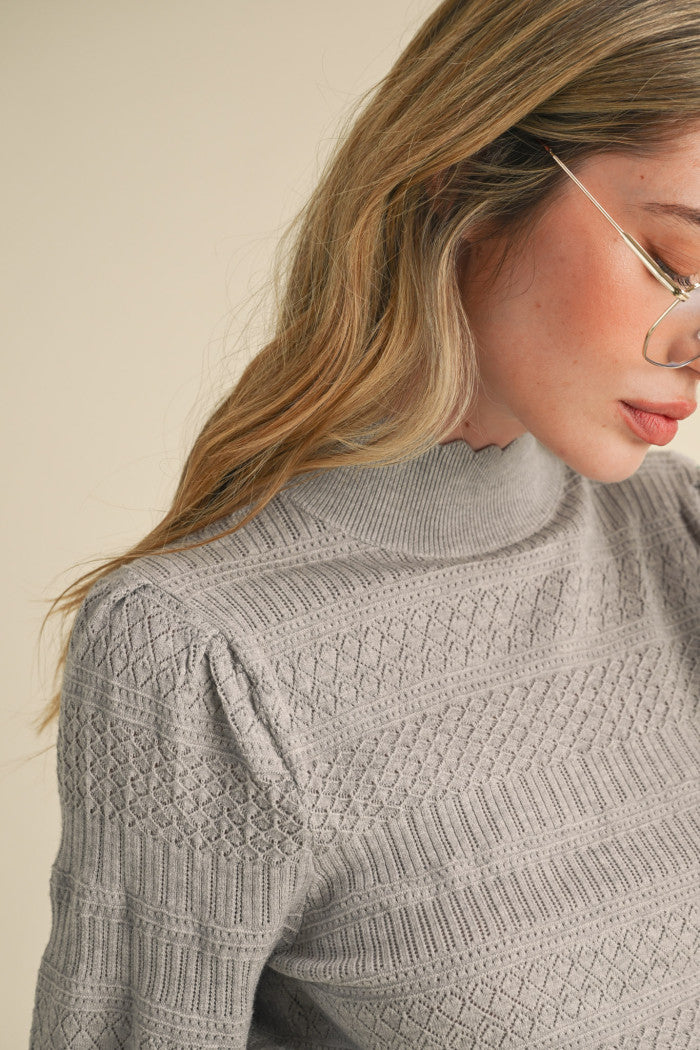 Lightweight Mock Neck Sweater