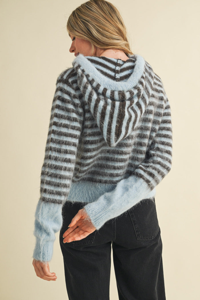 Fuzzy Stripe Sweater