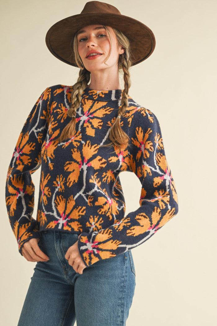 Fall Mock Neck Sweater