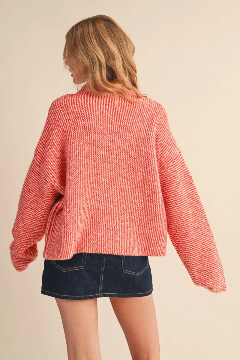 Multi Color Button Sweater