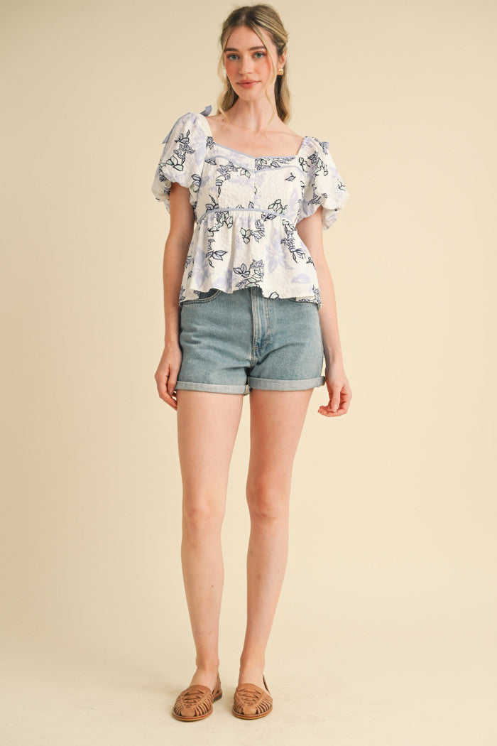 Sweetheart Peplum Top