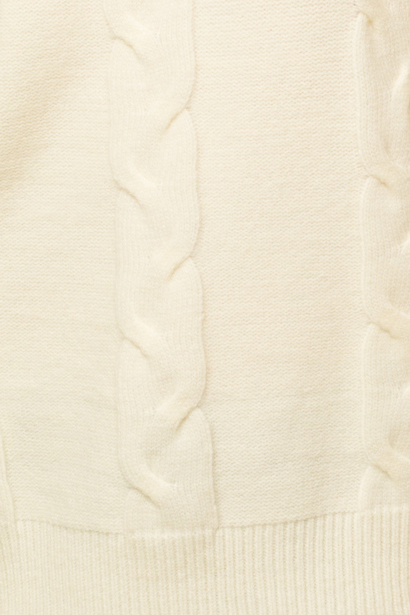 Cream Cable Sweater
