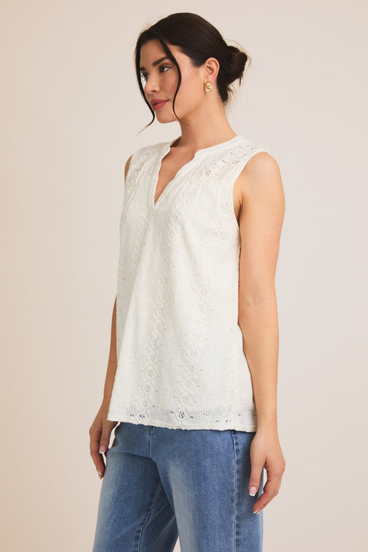 Lace V-Neck Tank