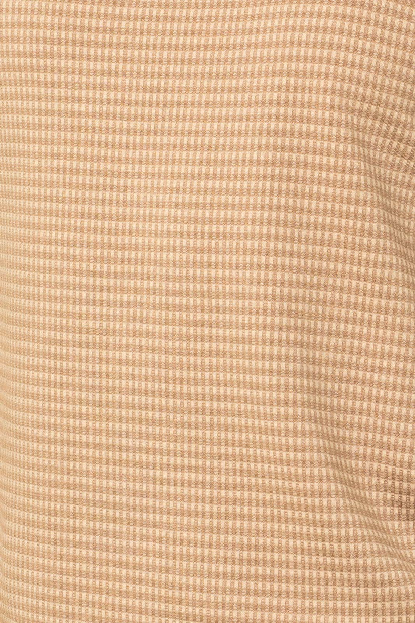 Asymmetric Short Sleeve Taupe Top