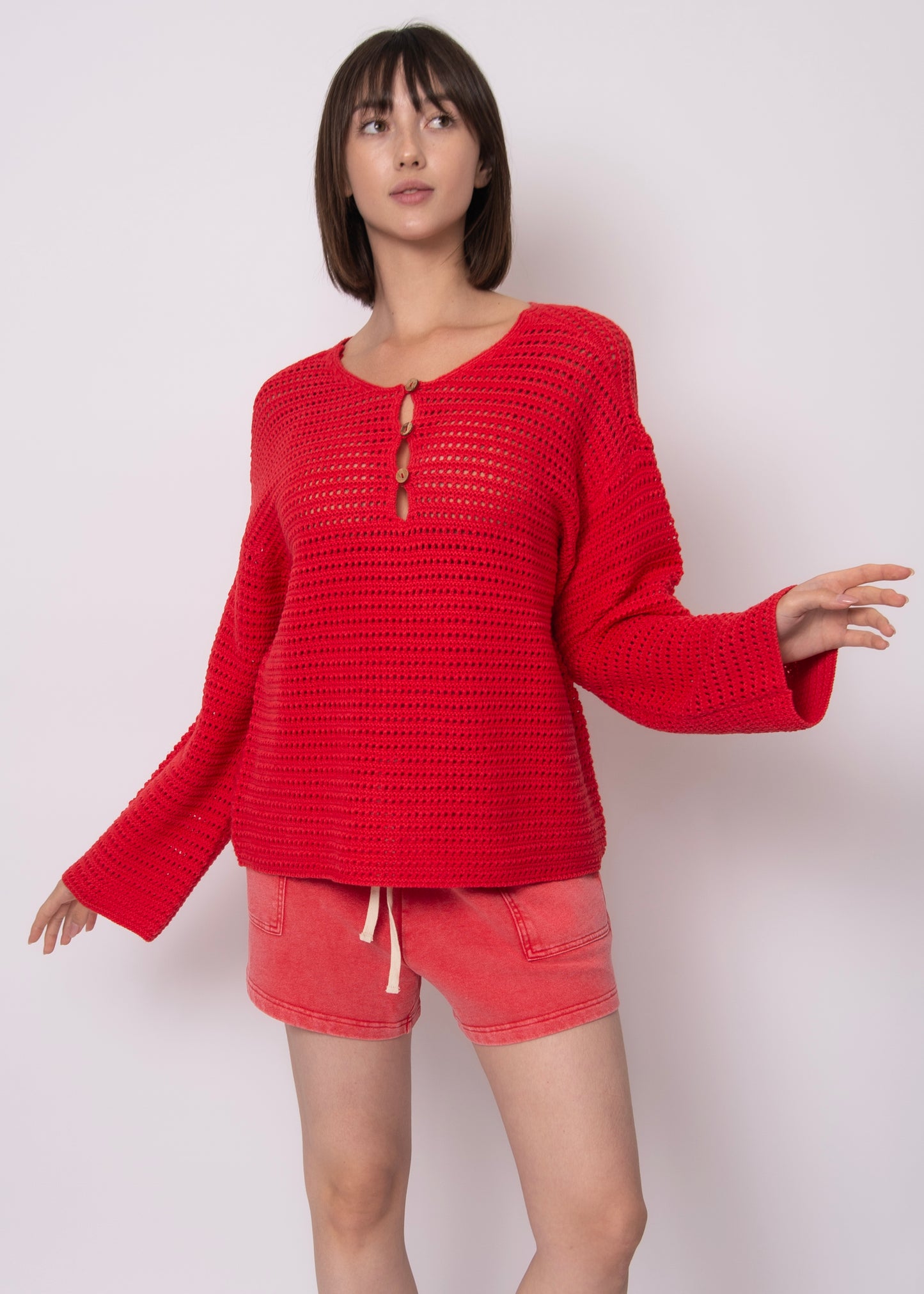 Moana Henley Neck Pullover