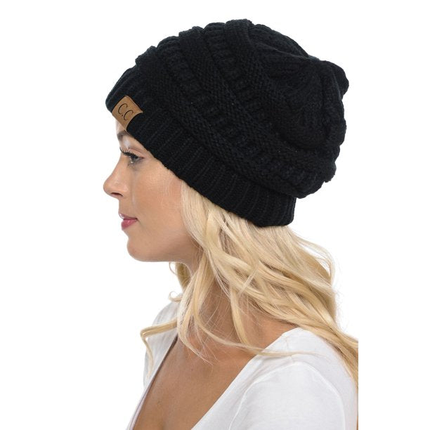 Solid Knit C.C. Beanie - Available in Multiple Colors