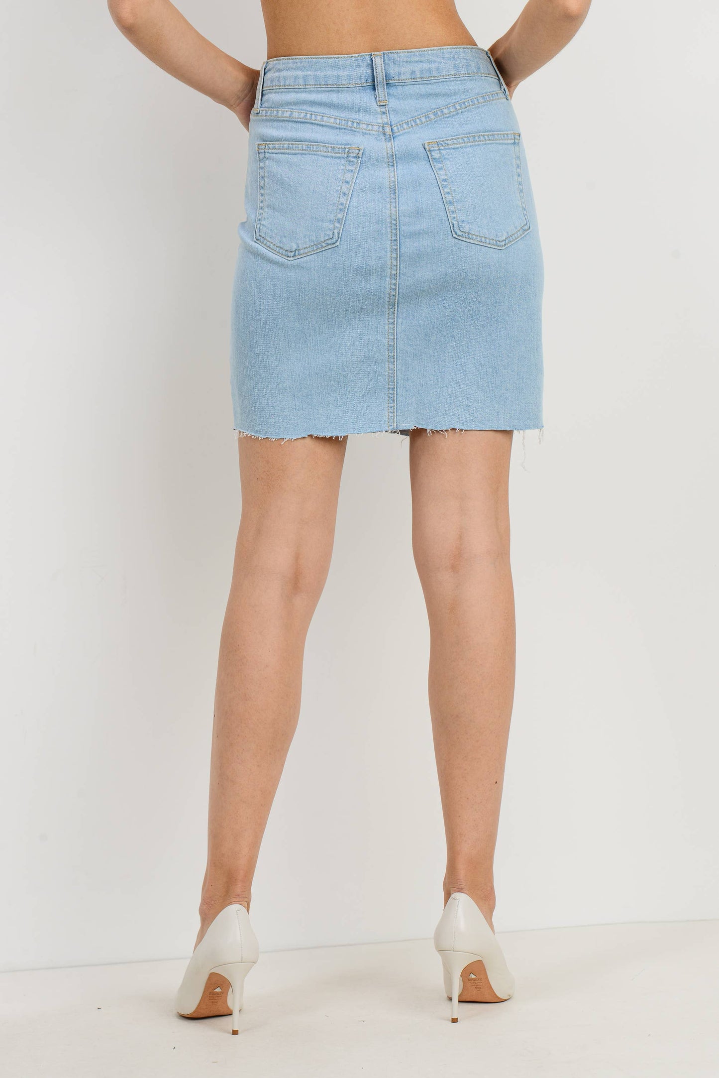Scissor Cut Pencil Skirt