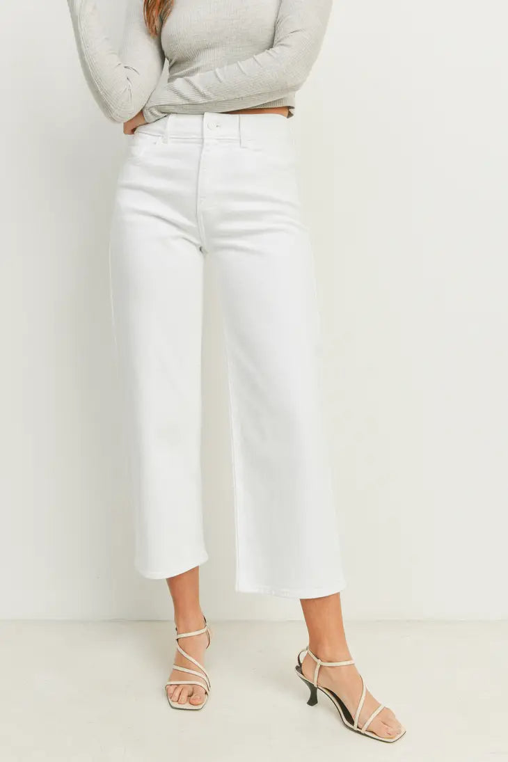 White Denim Contemporary Wide Leg Jeans