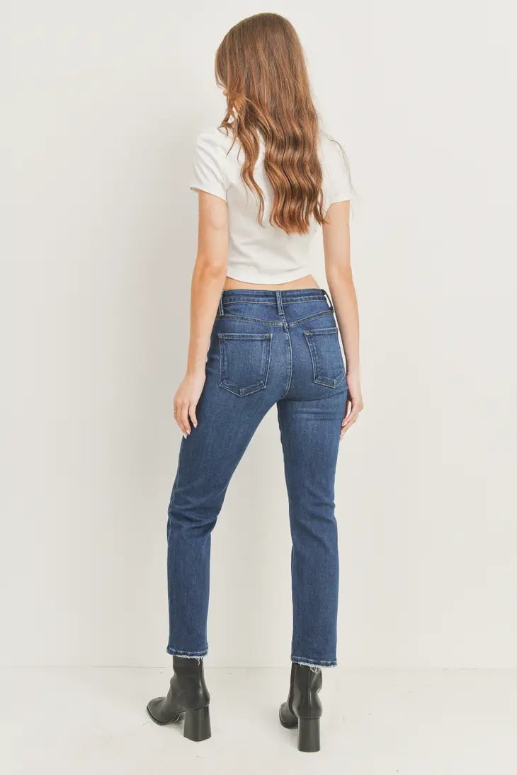 Hem Distress Slim Straight