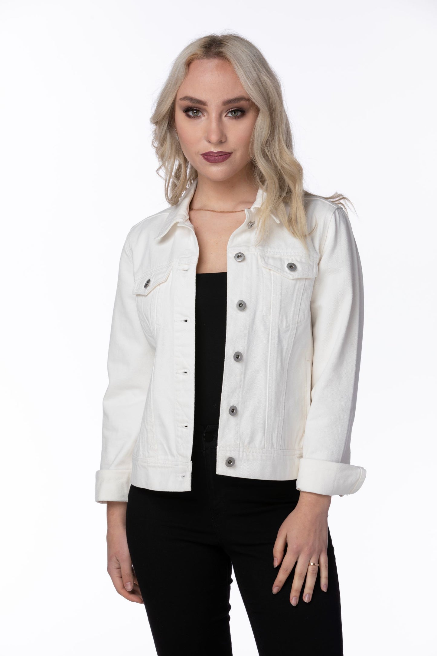 Emma White Denim Jacket