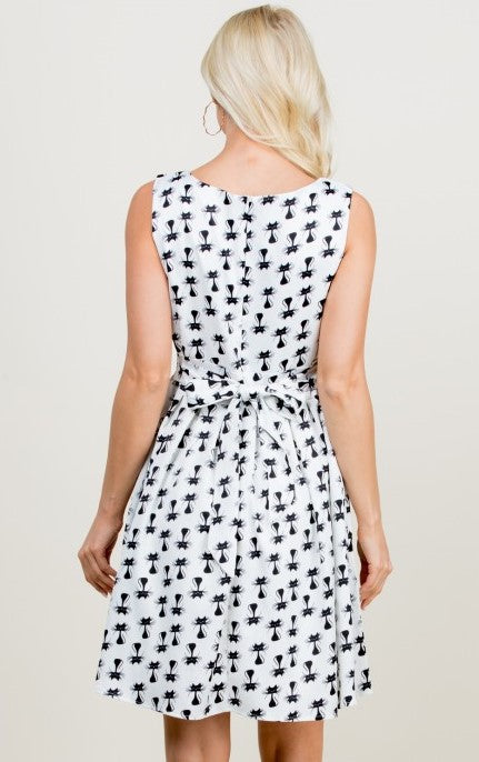 All Over Black Cat Dress