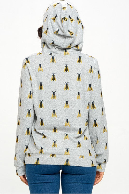 Honeybee Gray Hoodie